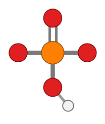 Hydrogen phosphate ion: the same with a hydrogen on one oxygen