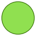 Fluoride ion, F-: a pale green ball