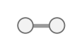Hydrogen gas, H2: two hydrogens joined